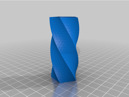 rectangular spiral vase aboynamedsue 3d print model - Mito3D