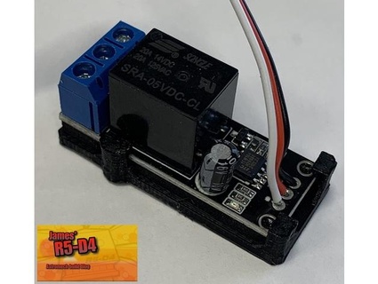 relay holder bracket james r5d4 3d print model - Mito3D