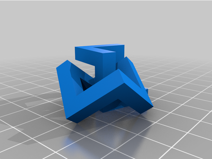 intrecciate cubo vincetastic 3d print model - Mito3D