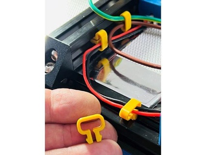 câble agrafe 2020 profil Voron haie 3d print model - Mito3D