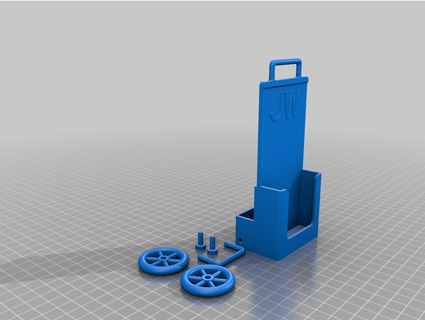 jw cart - contact card holder ezzyk 3d print model - Mito3D