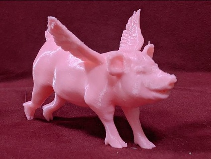 flying pig wings 3dimka 3d print model - Mito3D
