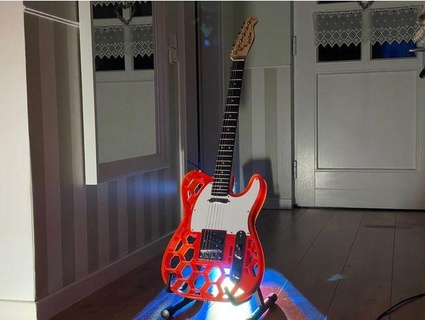 bal kabağı 3d printed telecaster ender 3 benzer basılı gitar ilk inceleme 3d print model - Mito3D