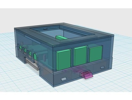 vacarme rail framboise pi 4 luc 3d print model - Mito3D
