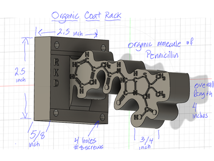 penicillina cappotto cremagliera atcaviazione 3d print model - Mito3D