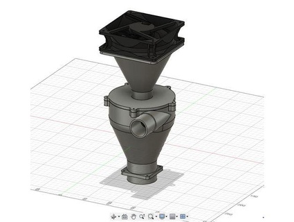 vide nettoyeur utilisant 120 mm pc ventilateur Banque 3d print model - Mito3D