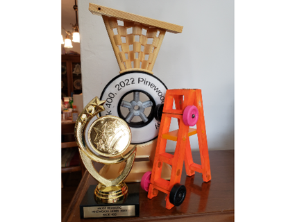 ladder themed pinewood derby racer openscaddad 3d print model - Mito3D