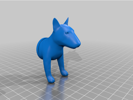 bull terrier fridge magnet tproductions sintra 3d print model - Mito3D