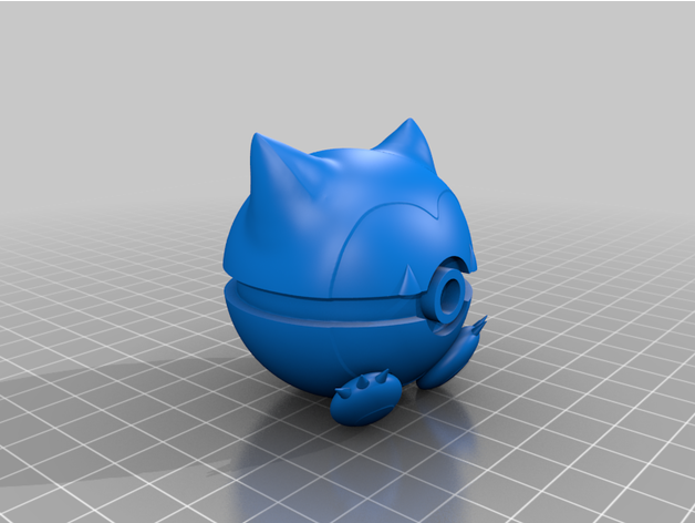 snorlax style pokeball forge3d studios 3D print model - Mito3D