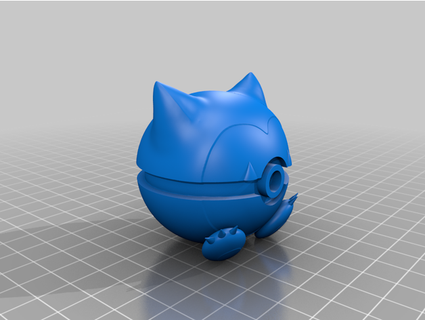 snorlax estilo pokebola forge3d estúdios 3d print model - Mito3D