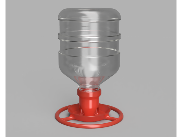 bird bottle feeder ring choprint 3D print model - Mito3D