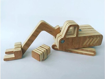 wooden caterpillar matthiasr 3d print model - Mito3D