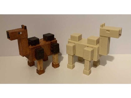 minecraft camel dwhale 3d print model - Mito3D
