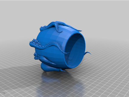 kraken tasse brannonz 3d print model - Mito3D