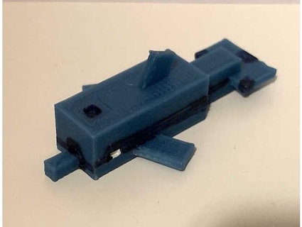minecraft dolphin dwhale 3d print model - Mito3D
