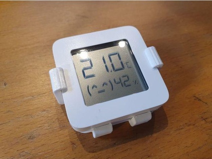 xiaomi mi temperature & humidity sensor holder ppirokke 3d print model - Mito3D