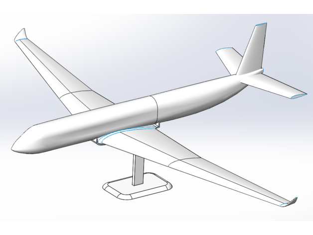 avion modèle bureau jouet mental 3D print model - Mito3D