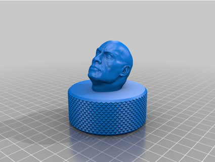 Dwayne nudo compuesto Johnson krexci 3d print model - Mito3D