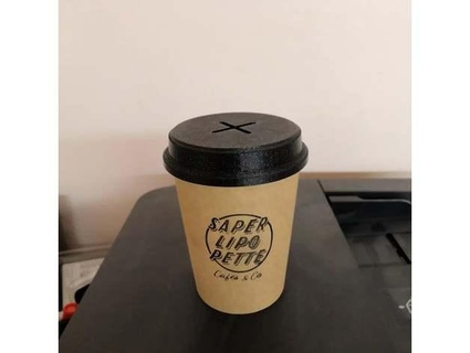 couvercle Tirelire copo Caf tampa porquinho banco café ludo lb 3d print model - Mito3D