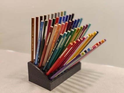 penholder 60 pens jerchen 3d print model - Mito3D