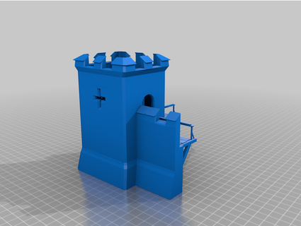 corner tower marekcheng 3d print model - Mito3D