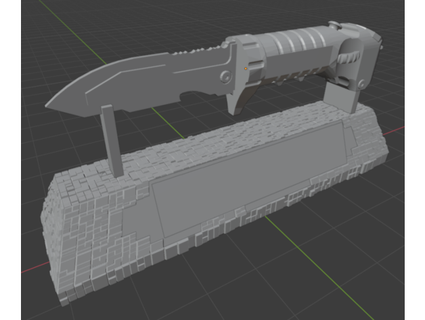 caída Titán 2 cuchillo datos 3d impresión Listo mrroomba 3d print model - Mito3D