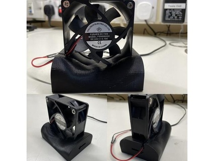fan holder 70x70x25mm peter-metcalfe 3d print model - Mito3D