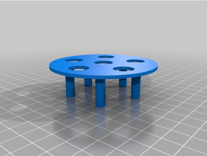 round frag plug holder srortega 3d print model - Mito3D