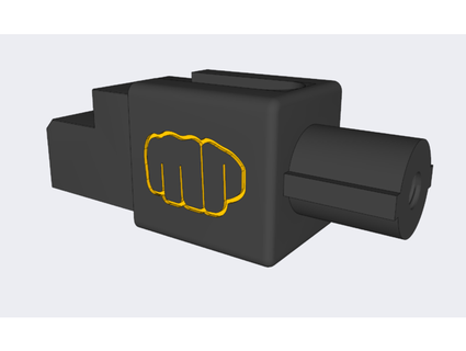 adaptateur kalachnikov agression fusil mégots réglage 3d print model - Mito3D