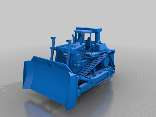 bulldozer 1 12 lavori modellazione 3D print model - Mito3D