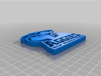 mexico aggies logo 3dslabster 3d print model - Mito3D