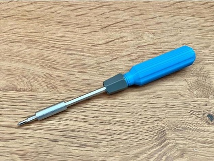 screwdriver handle 4mm bits mportus 3d print model - Mito3D