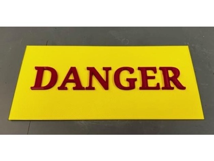 danger sign fwoom 3d print model - Mito3D
