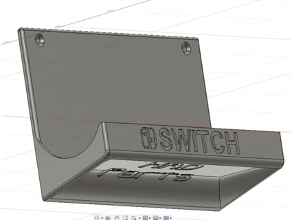 nintendo cambiar interruptor pared montar pereza 3d print model - Mito3D