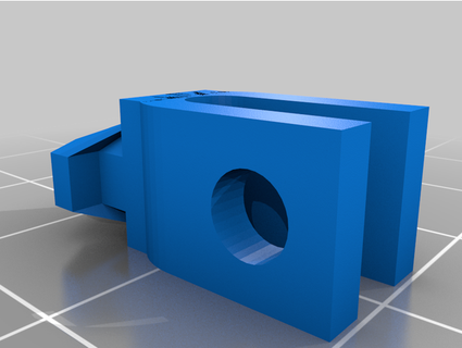 scanalato rotaia cavo morsetto glitch 3d print model - Mito3D