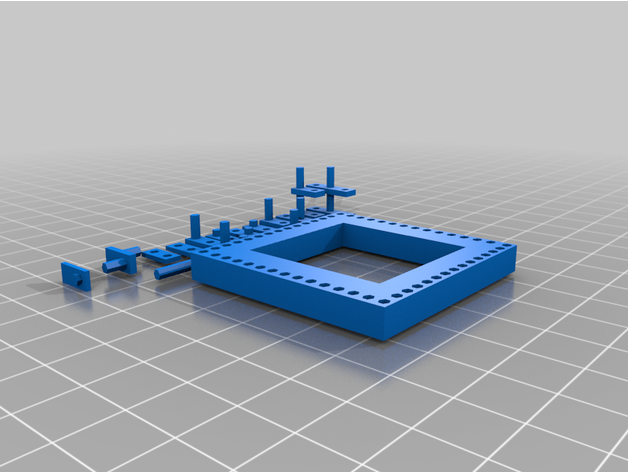modular plantar Panela suporte módulo 7 3D print model - Mito3D