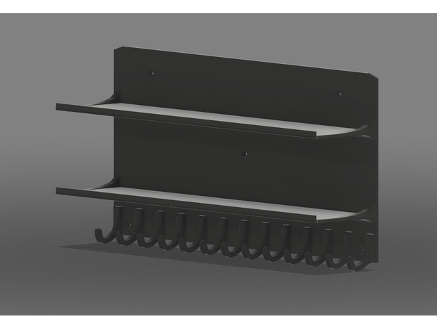 key hook tray overkill renoxdeception 3D print model - Mito3D