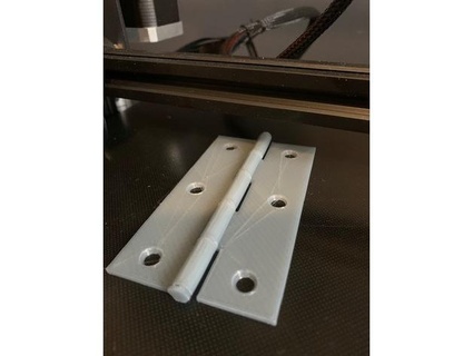 fixed pin butt hinge barrelrider 3d print model - Mito3D