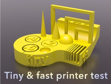 klein Drucker Prüfung schnell drucken spritzen 3d print model - Mito3D