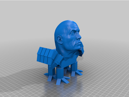 rock man gauntlet head krauseth  3d print model - Mito3D