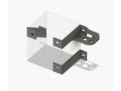 orso volante rinato hotend luce sudario integrato sonda montare dockuro 3d print model - Mito3D