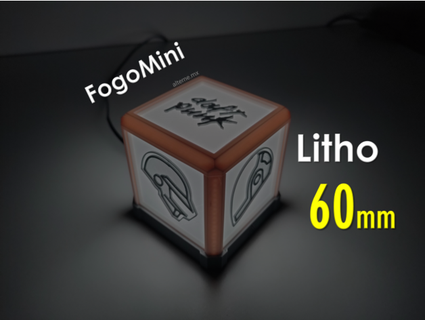lithophane 60mm + touch sensor salvadorhvallejo 3d print model - Mito3D