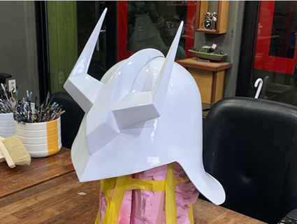 kömür aznable Kostüm oyunu kask maske suguri 3d print model - Mito3D
