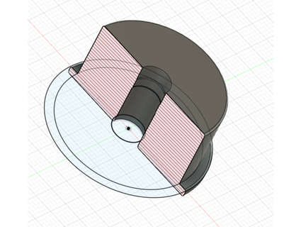 roda adaptador dinamaker 3d print model - Mito3D