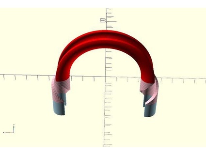 super simple hose bender parametric openscad racoonx 3d print model - Mito3D