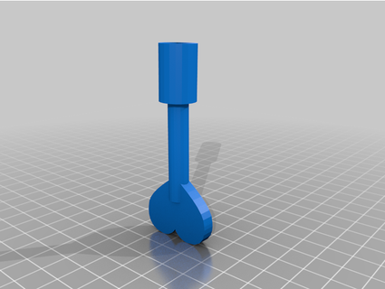 dent crutch key darkdevil52 3d print model - Mito3D