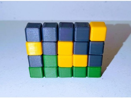 wordle cube chuckamcknight 3d print model - Mito3D