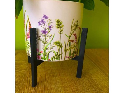 fiore pentola titolare supporto pianta In piedi fioriera base asuracode 3d print model - Mito3D