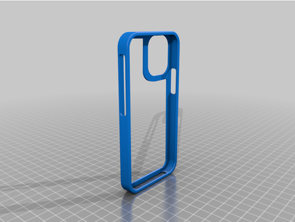 iphone 12 13 mini open back tpu case cover quakenxt 3d print model - Mito3D