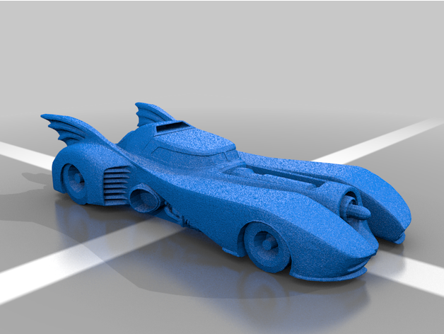 1990s batmobile downforce miketron 3D print model - Mito3D